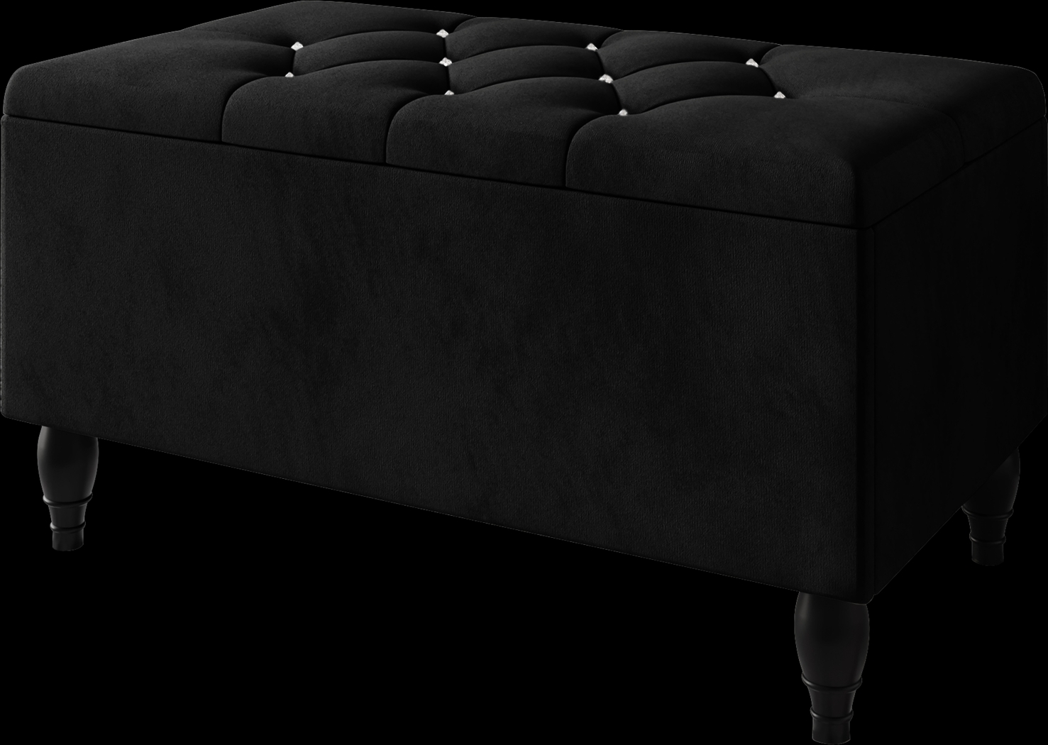 Malachi Black King Bed with Storage - Thumbnail - Image 5