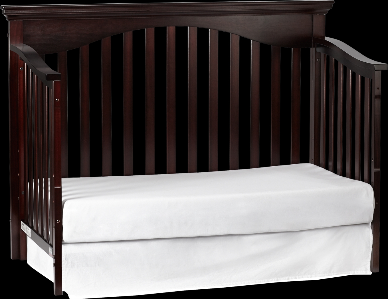 Malachi Espresso Convertible Crib with Toddler Rail - Thumbnail - Image 4