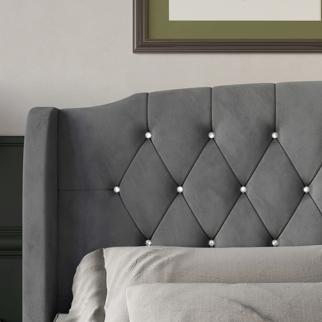 Malachi Gray Full Bed with Storage - Thumbnail - Image 3