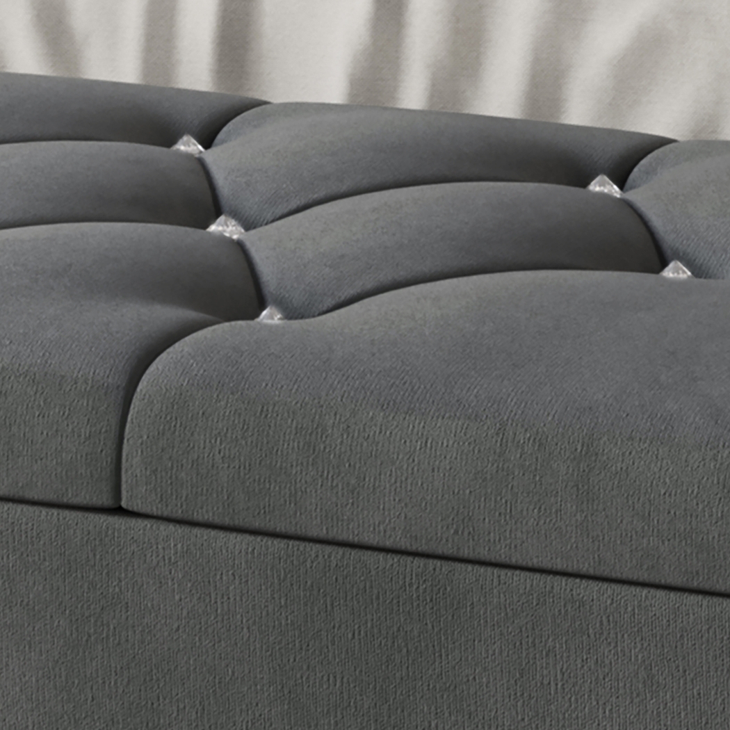 Malachi Gray Full Bed with Storage - Thumbnail - Image 5