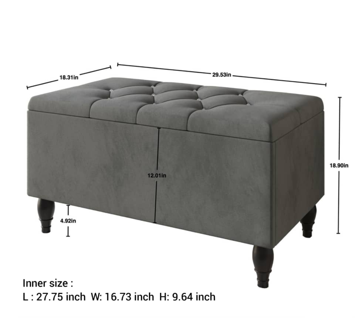 Malachi Gray Queen Bed with Storage - Thumbnail - Image 12