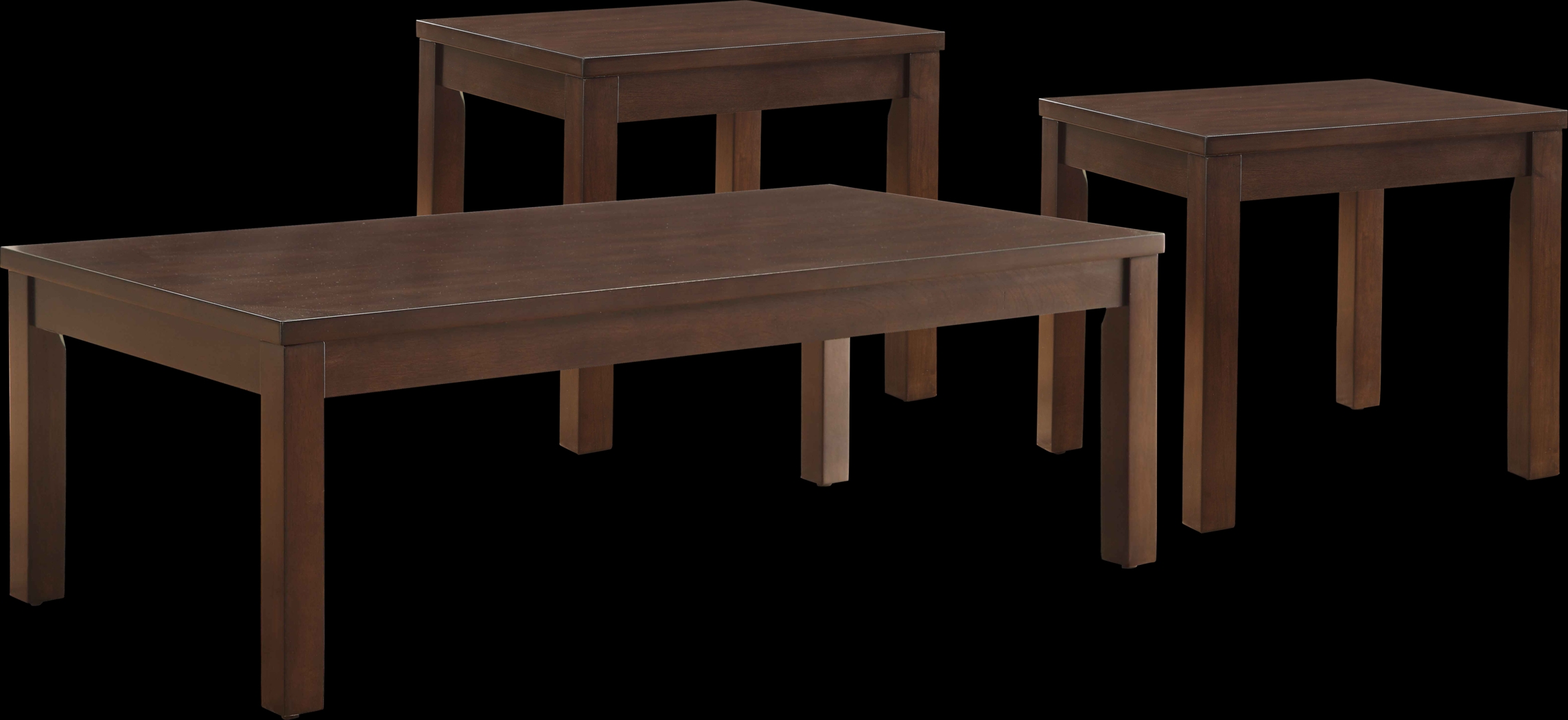 Malak Brown 3 Pc Table Set - Thumbnail - Image 1