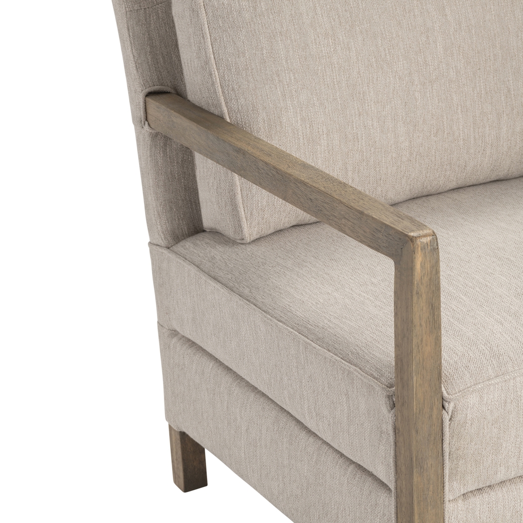 Malcolm Beige Accent Chair - Thumbnail - Image 3