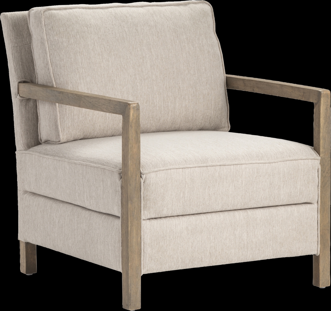 Malcolm Beige Accent Chair - Thumbnail - Image 1