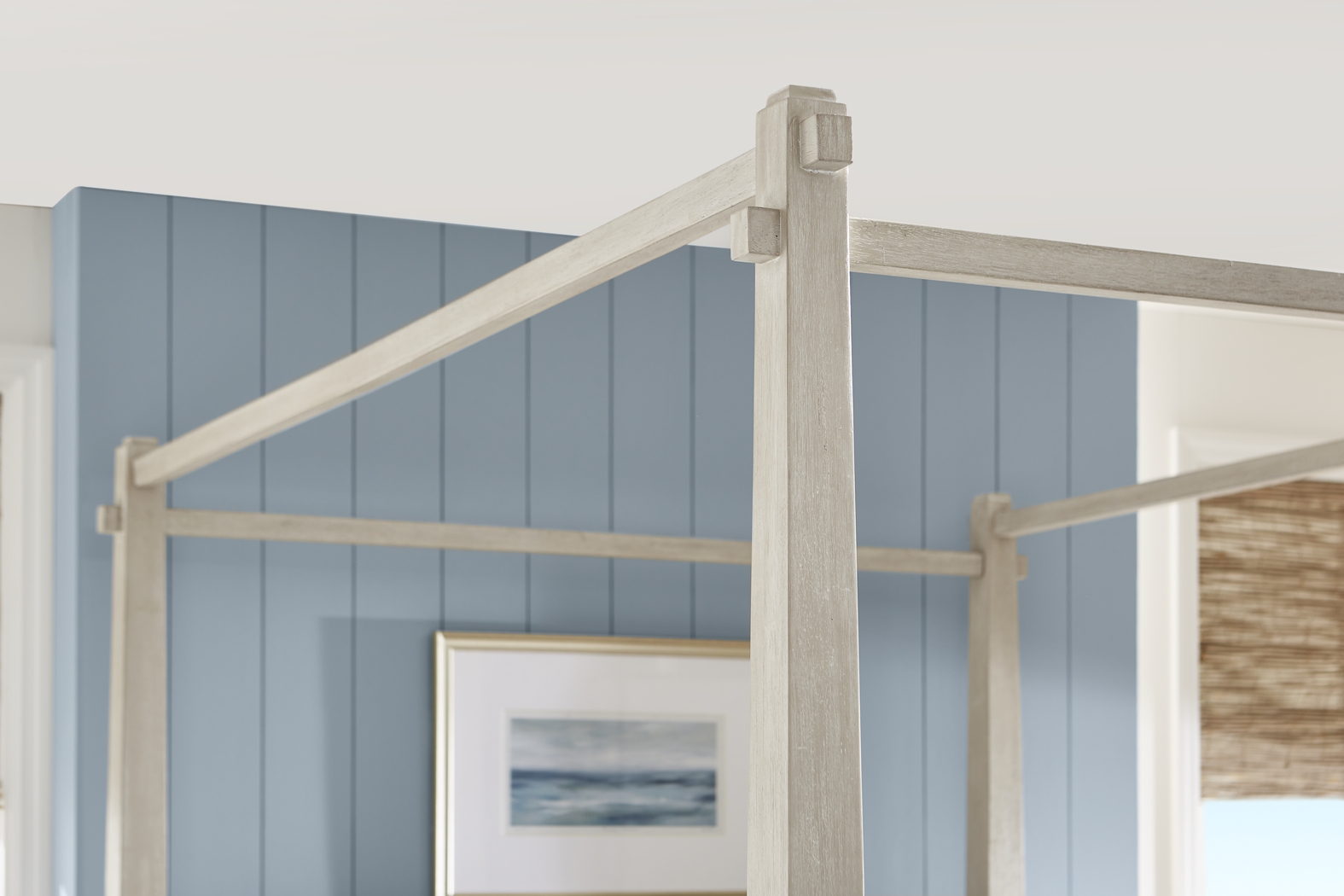 Maldive White 7 Pc King Poster Bedroom - Thumbnail - Image 4