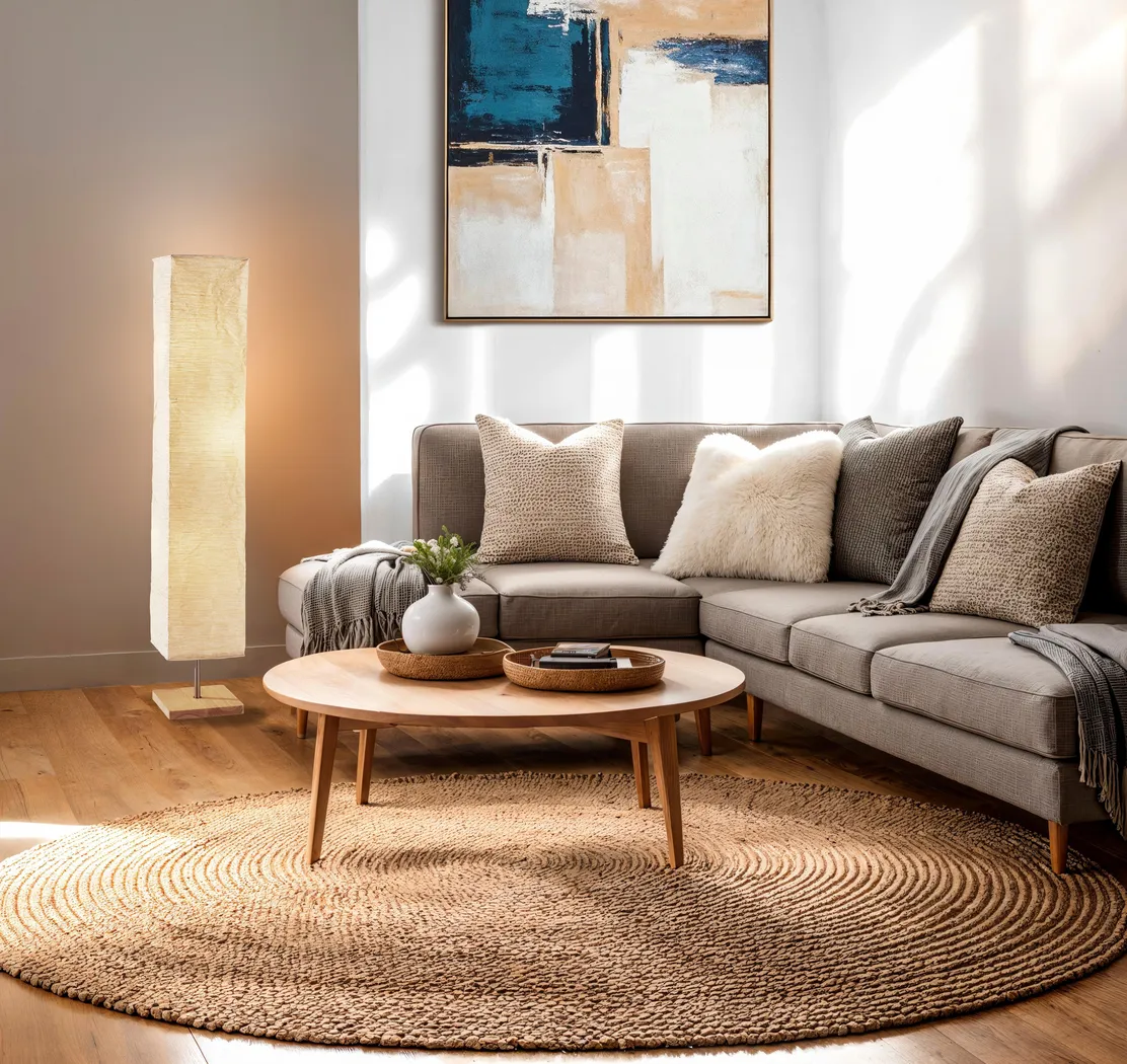 Maleko Natural Floor Lamp - Thumbnail - Image 4
