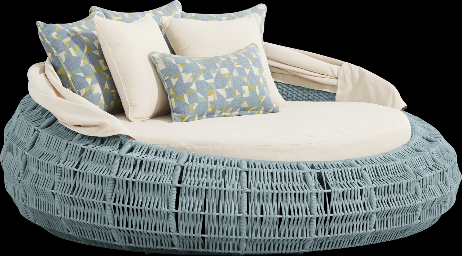 Malibu Teal Outdoor Daybed - Thumbnail - Image 3