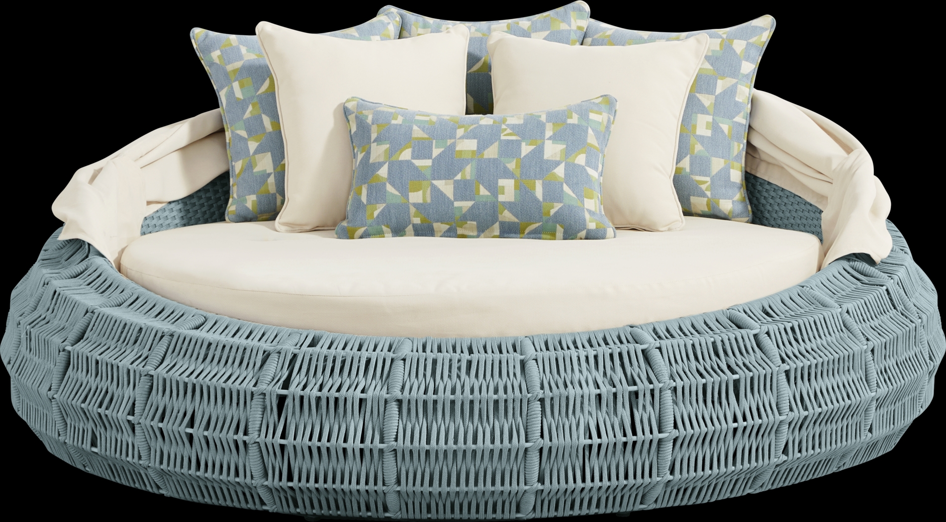 Malibu Teal Outdoor Daybed - Thumbnail - Image 4