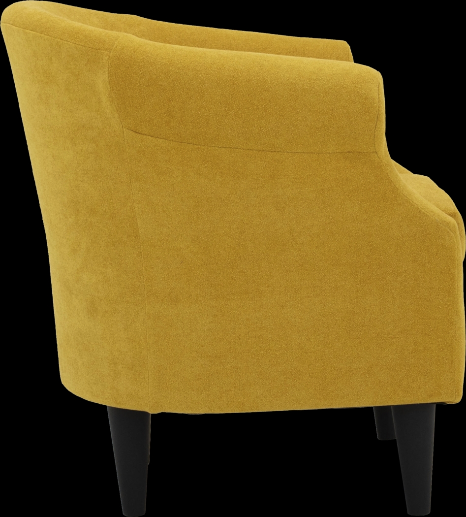 Malifi Yellow Accent Chair - Thumbnail - Image 3