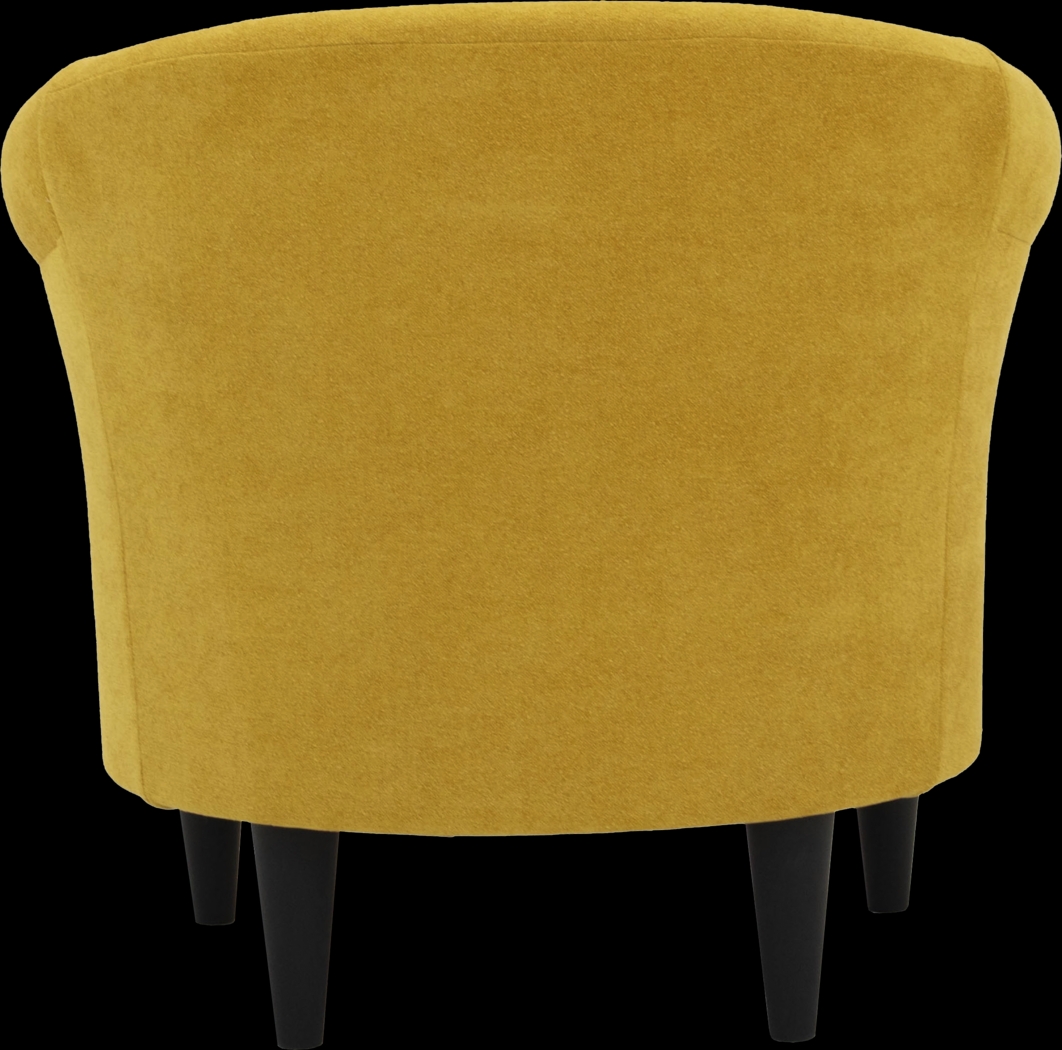 Malifi Yellow Accent Chair - Thumbnail - Image 4