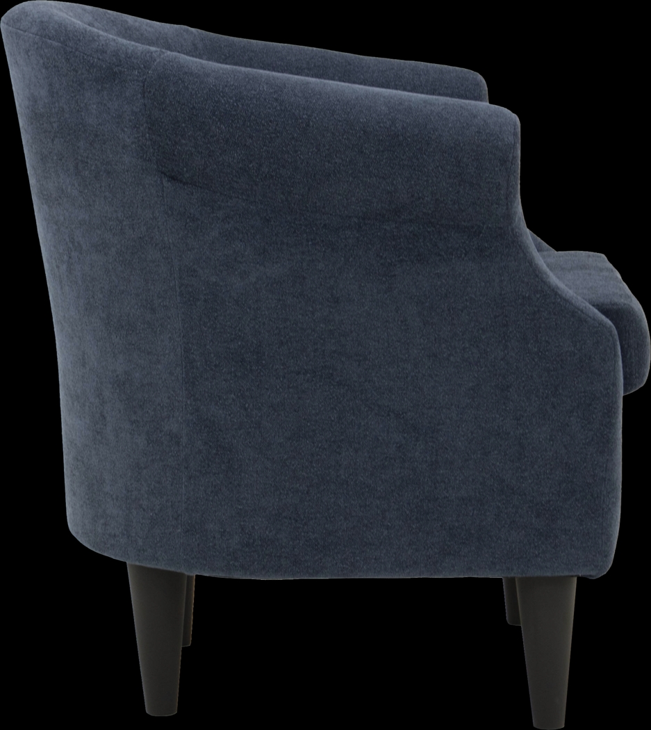Malifi Blue Accent Chair - Thumbnail - Image 3