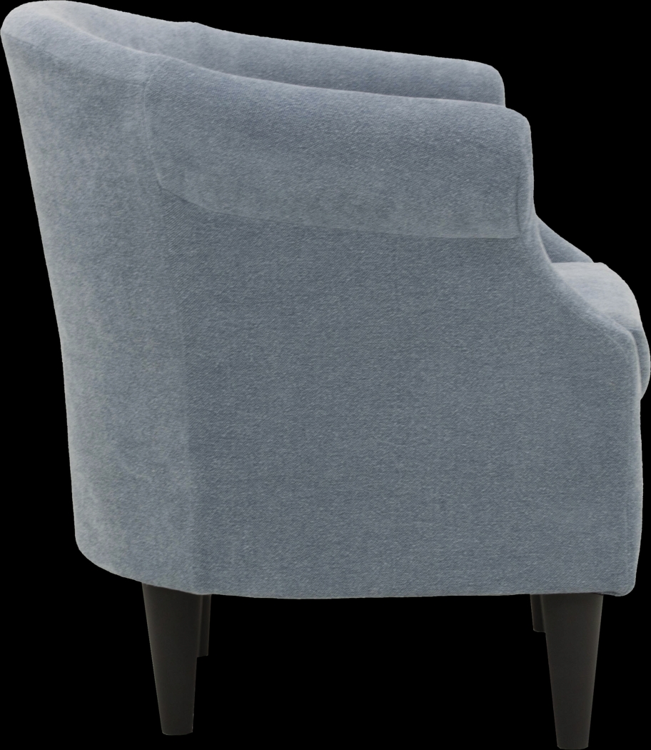 Malifi Light Blue Accent Chair - Thumbnail - Image 3