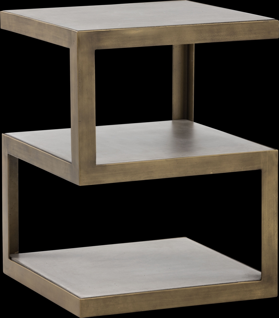 Malik Gray End Table - Thumbnail - Image 1