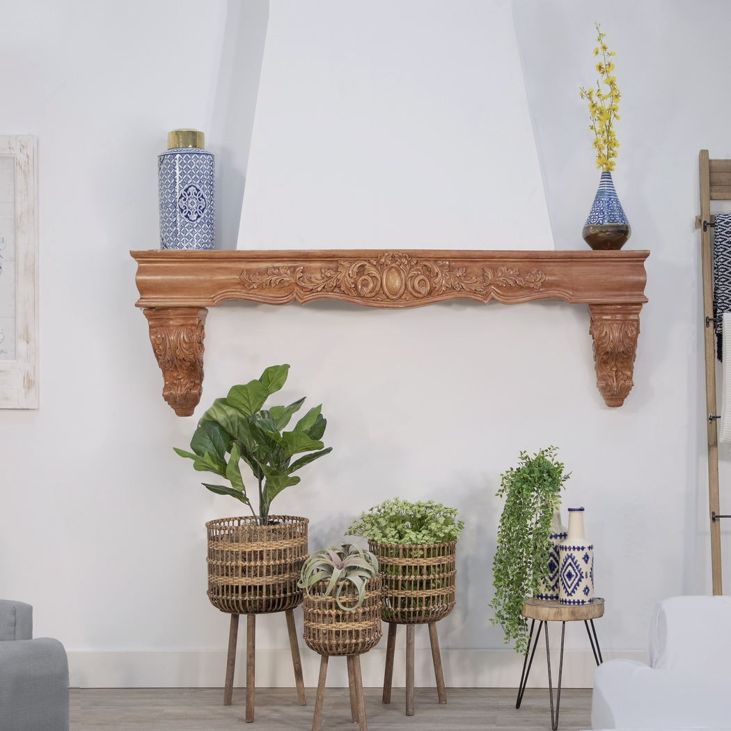 Mallaga Brown Planter, Set of 3 - Thumbnail - Image 2