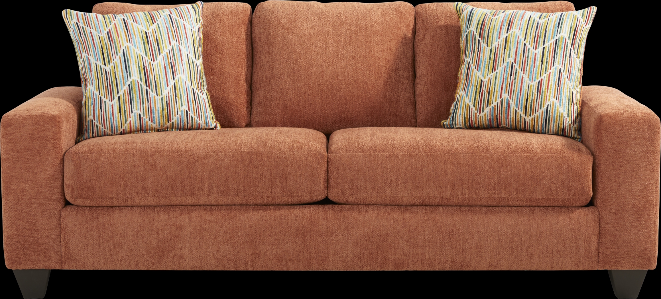 Mallard Trace Orange Gel Foam Sleeper Sofa - Thumbnail - Image 1