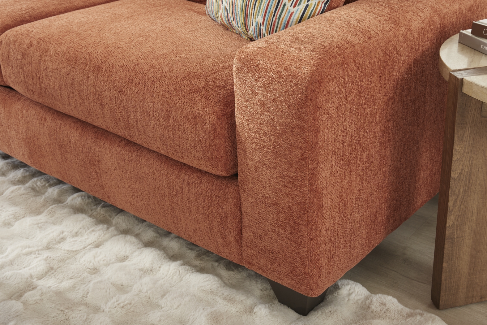 Mallard Trace Orange Loveseat - Thumbnail - Image 3
