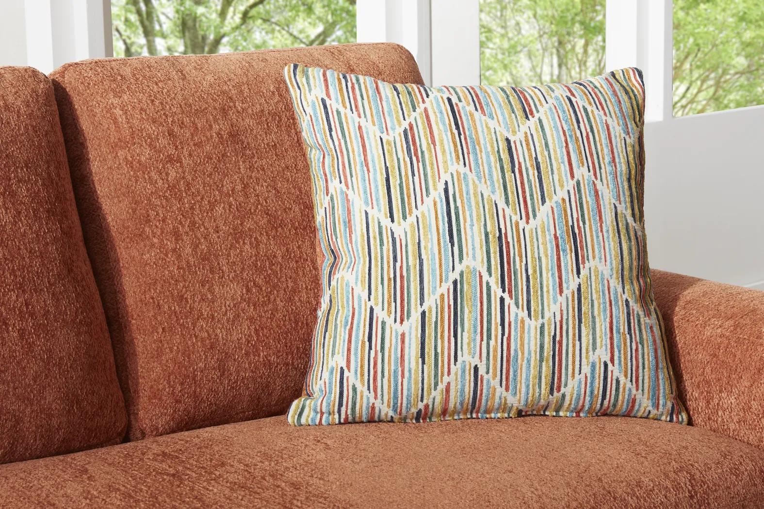 Mallard Trace Orange Sofa - Thumbnail - Image 3