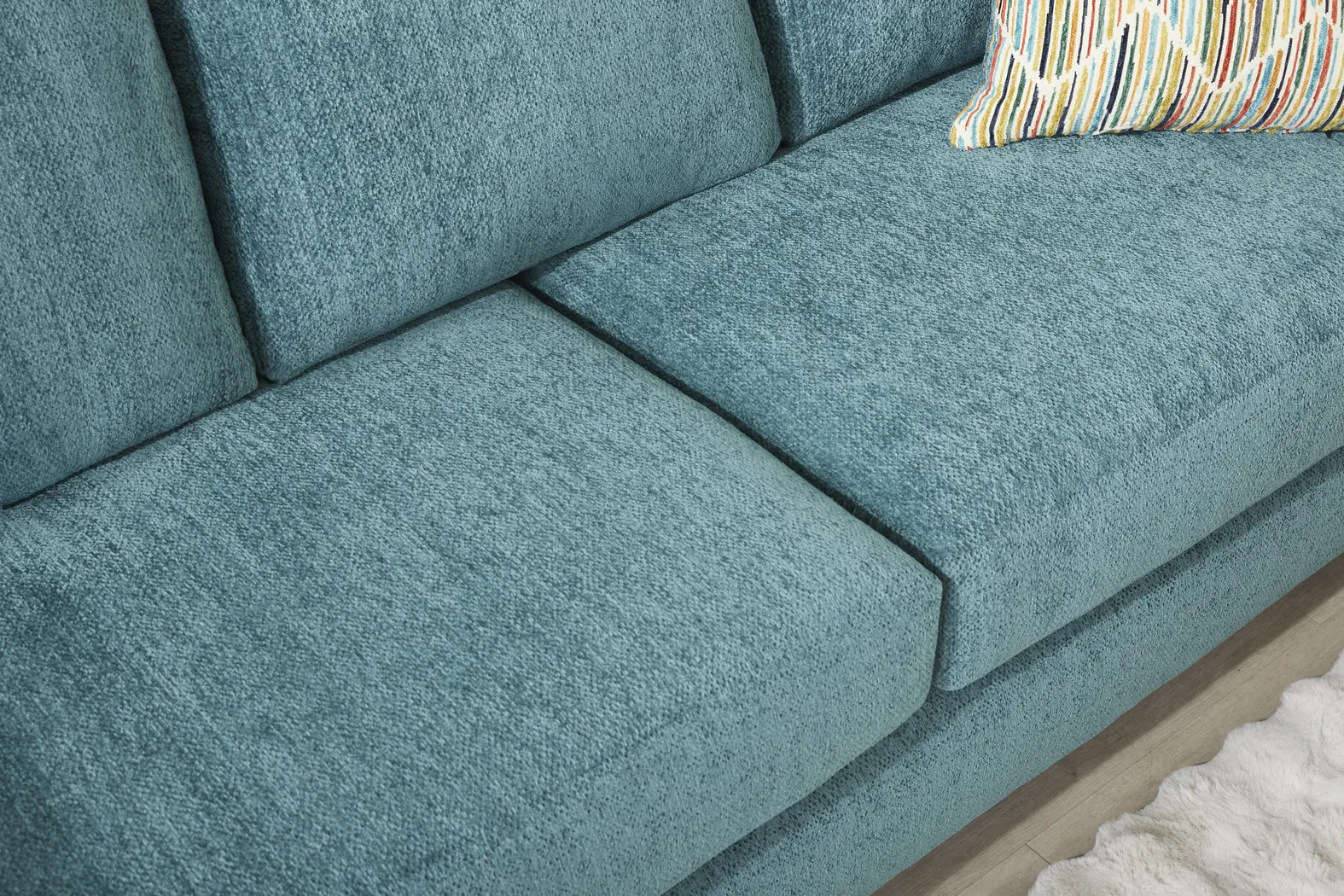 Mallard Trace Teal Sleeper Sofa - Thumbnail - Image 3
