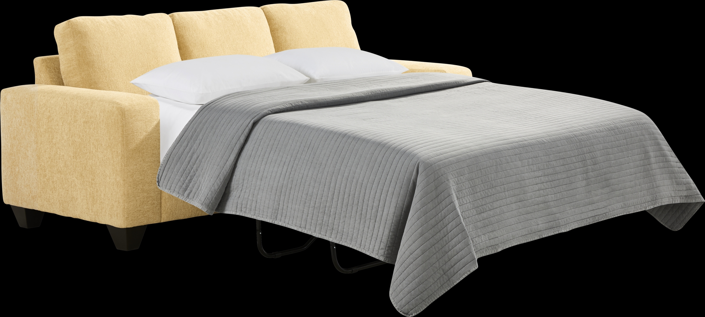 Mallard Trace Yellow Gel Foam Sleeper Sofa - Thumbnail - Image 2