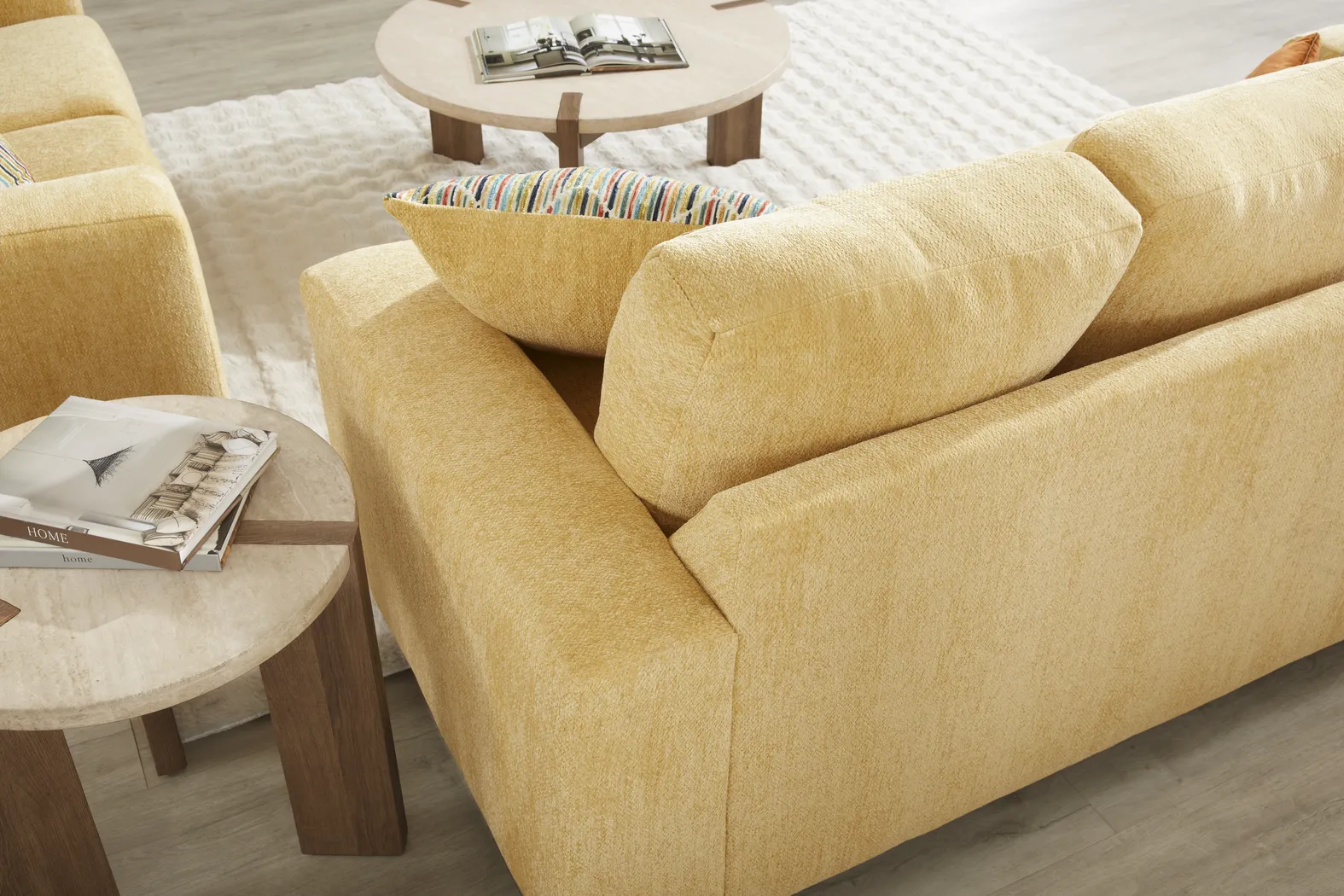 Mallard Trace Yellow Gel Foam Sleeper Sofa - Image 7