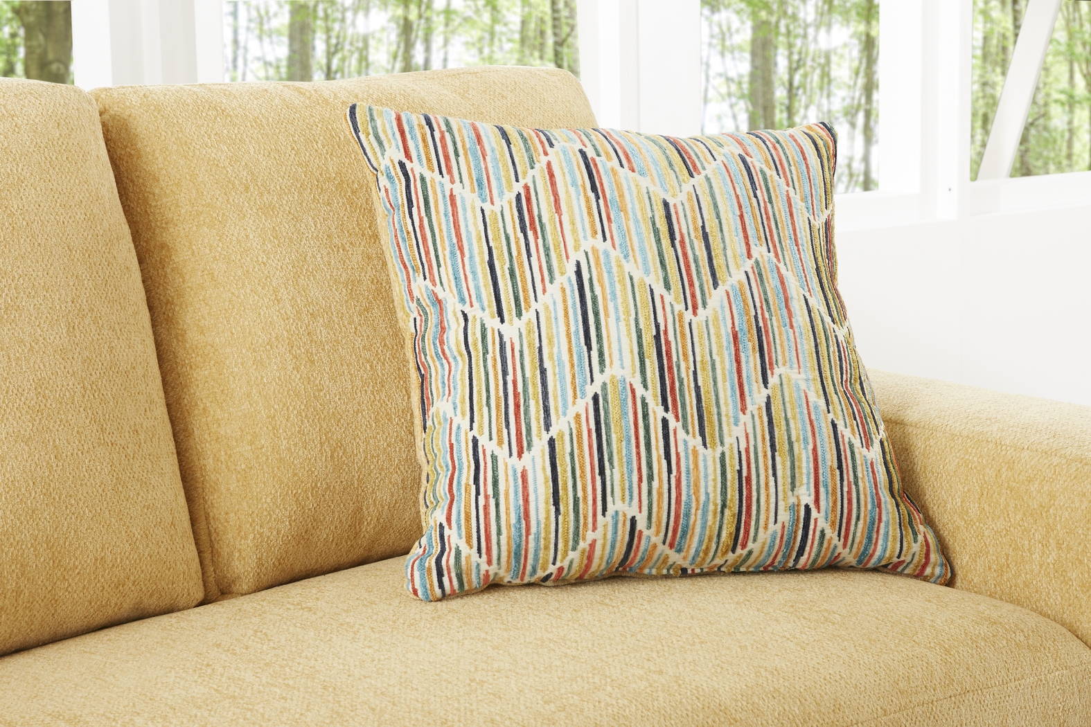 Mallard Trace Yellow Gel Foam Sleeper Sofa - Thumbnail - Image 4