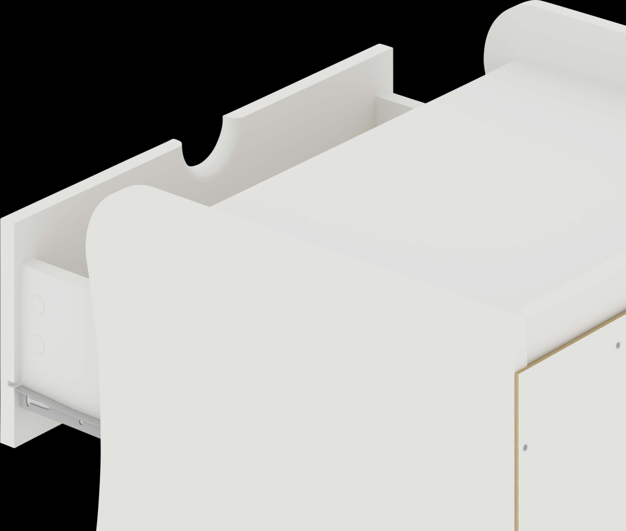 Mallery White Nightstand - Thumbnail - Image 7