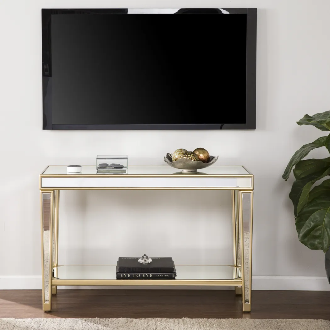 Mallina Champagne Console Table - Thumbnail - Image 3