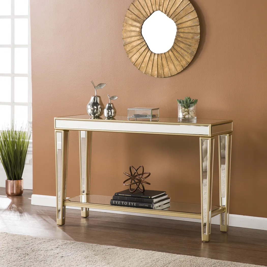 Mallina Champagne Console Table - Thumbnail - Image 4