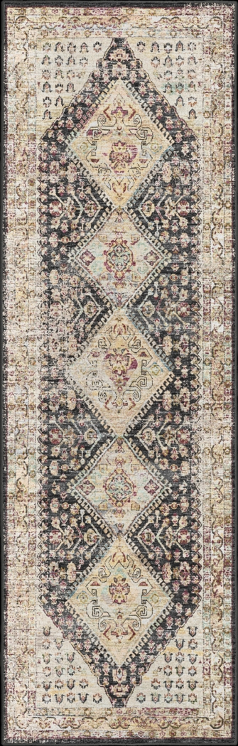 Malloroso Midnight/Multi 2' x 12' Rug - Thumbnail - Image 1