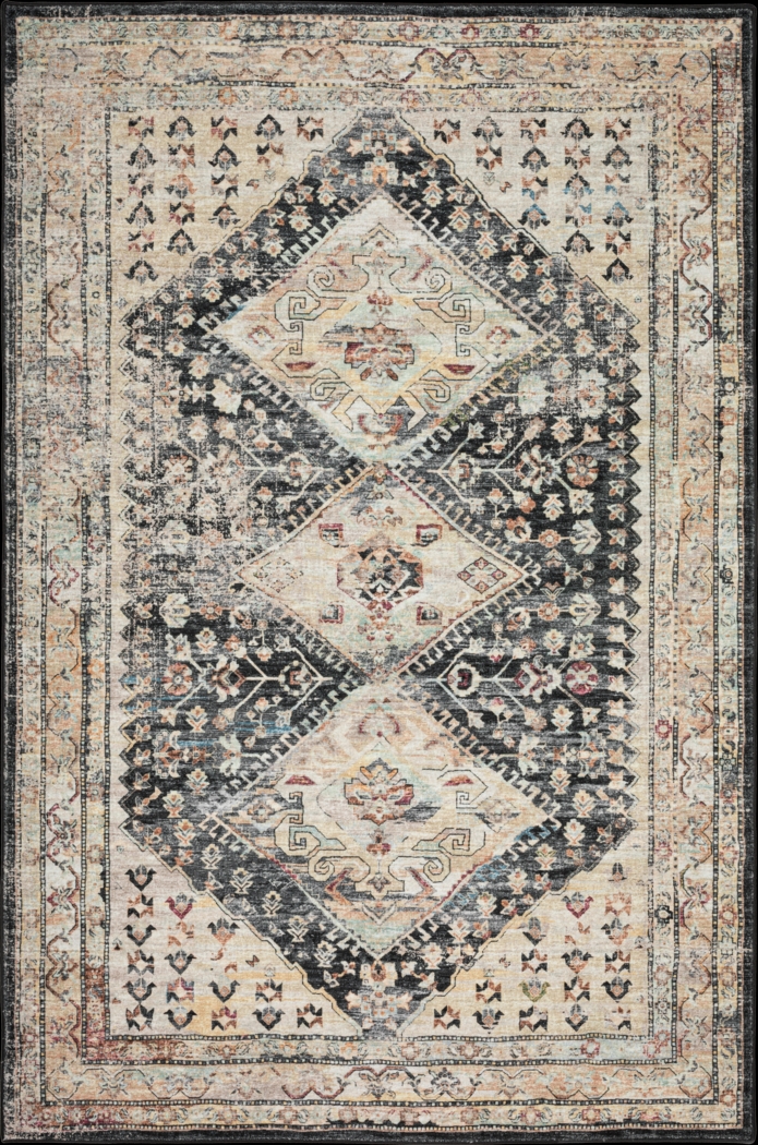 Malloroso Midnight/Multi 5' x 8' Rug - Thumbnail - Image 1
