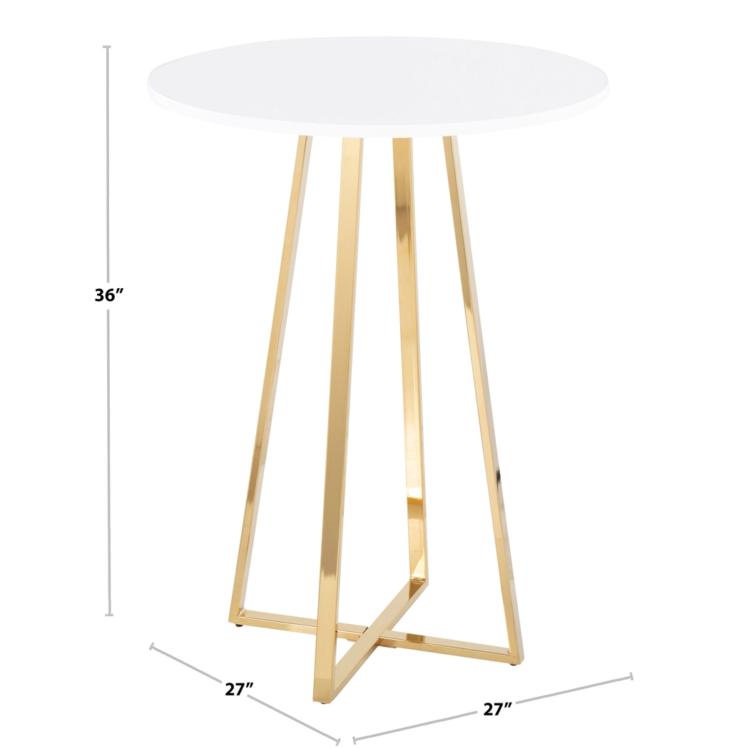 Mallvern White Counter Height Table - Thumbnail - Image 7