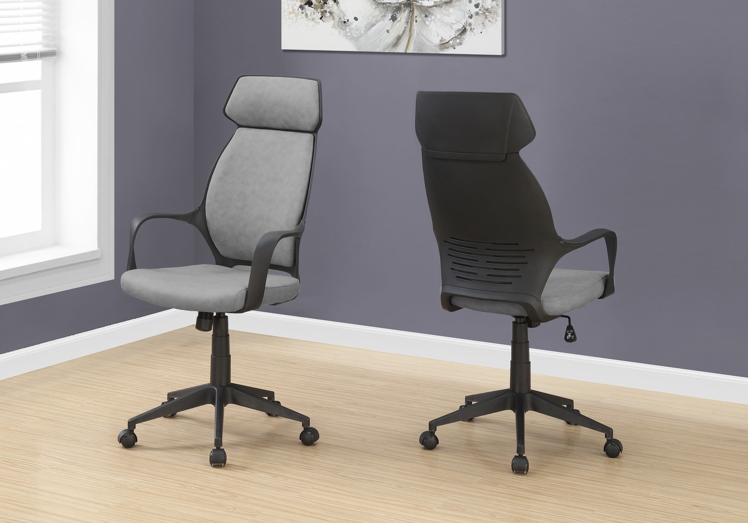Malmaison Gray Desk Chair - Thumbnail - Image 3