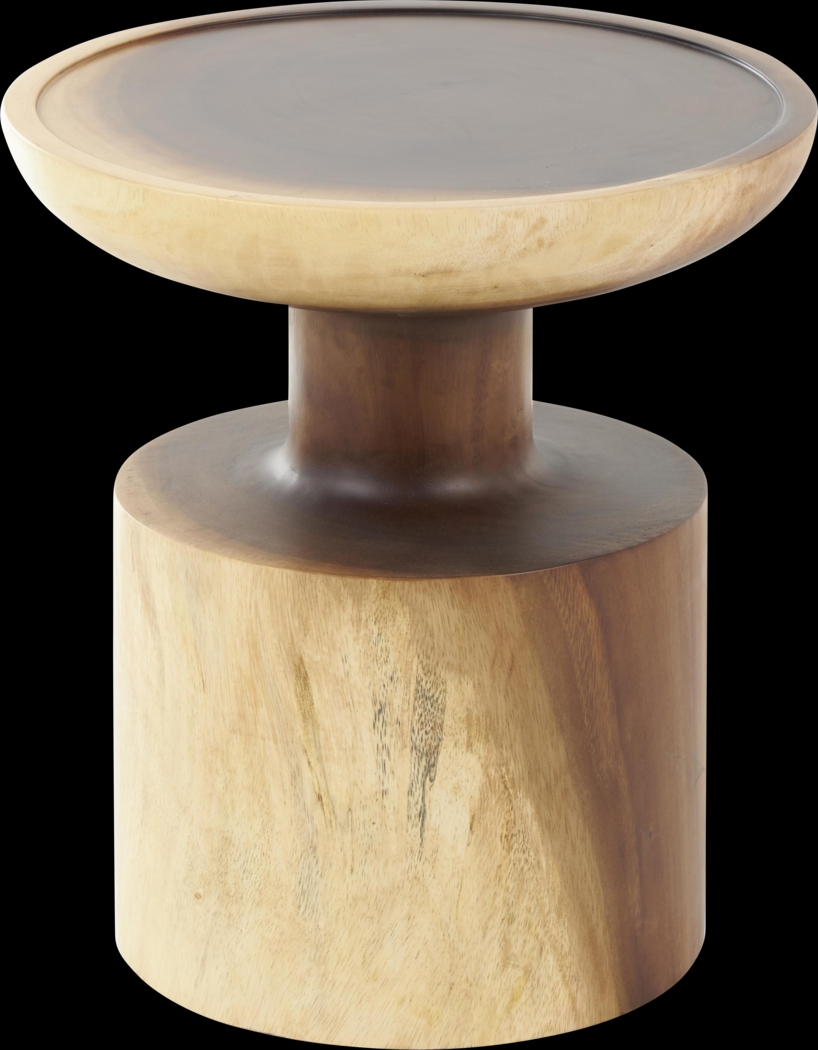 Cacam Brown/Natural Accent Table - Thumbnail - Image 1