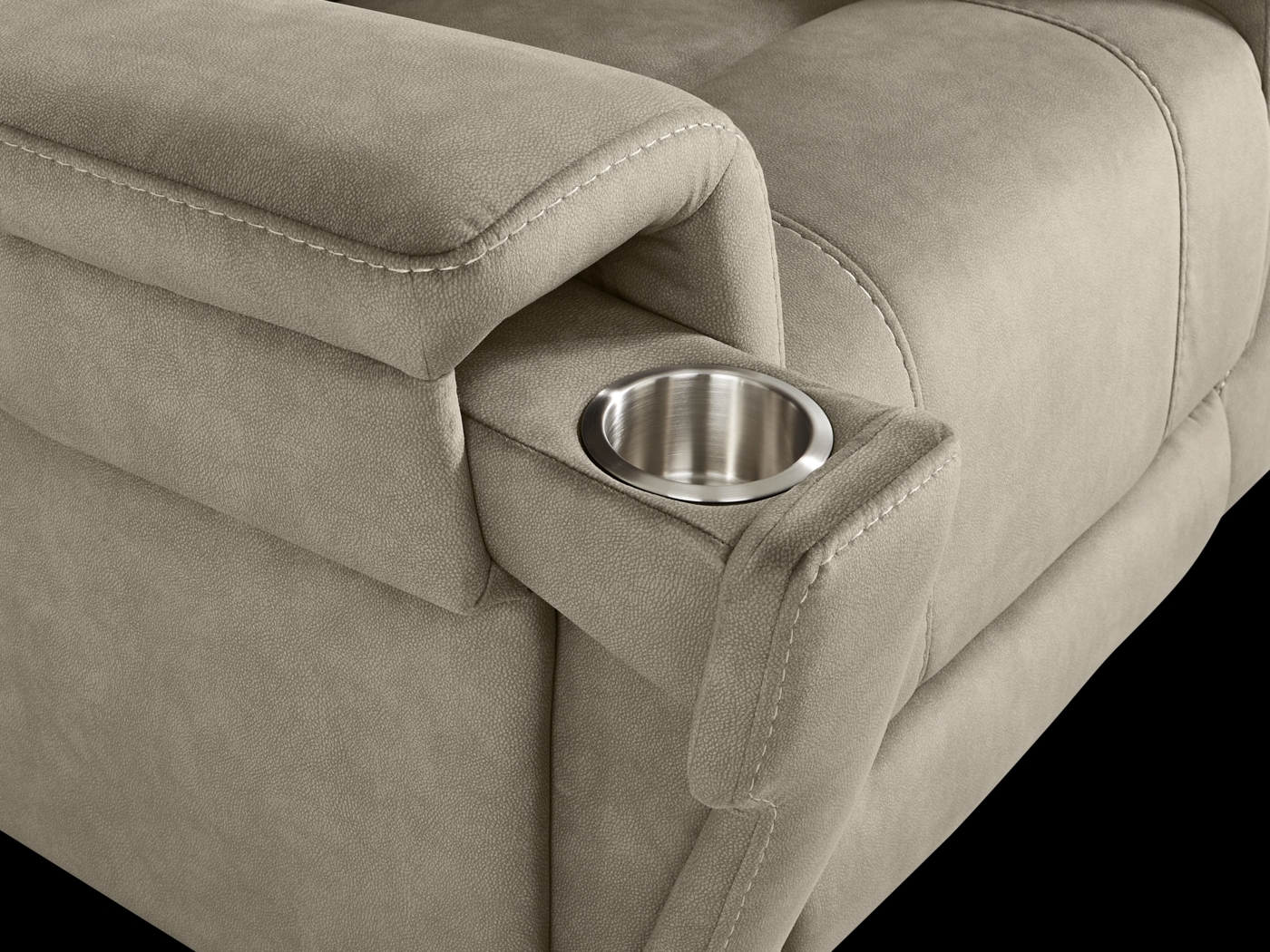 Malone Gray Triple Power Rocker Recliner - Thumbnail - Image 3