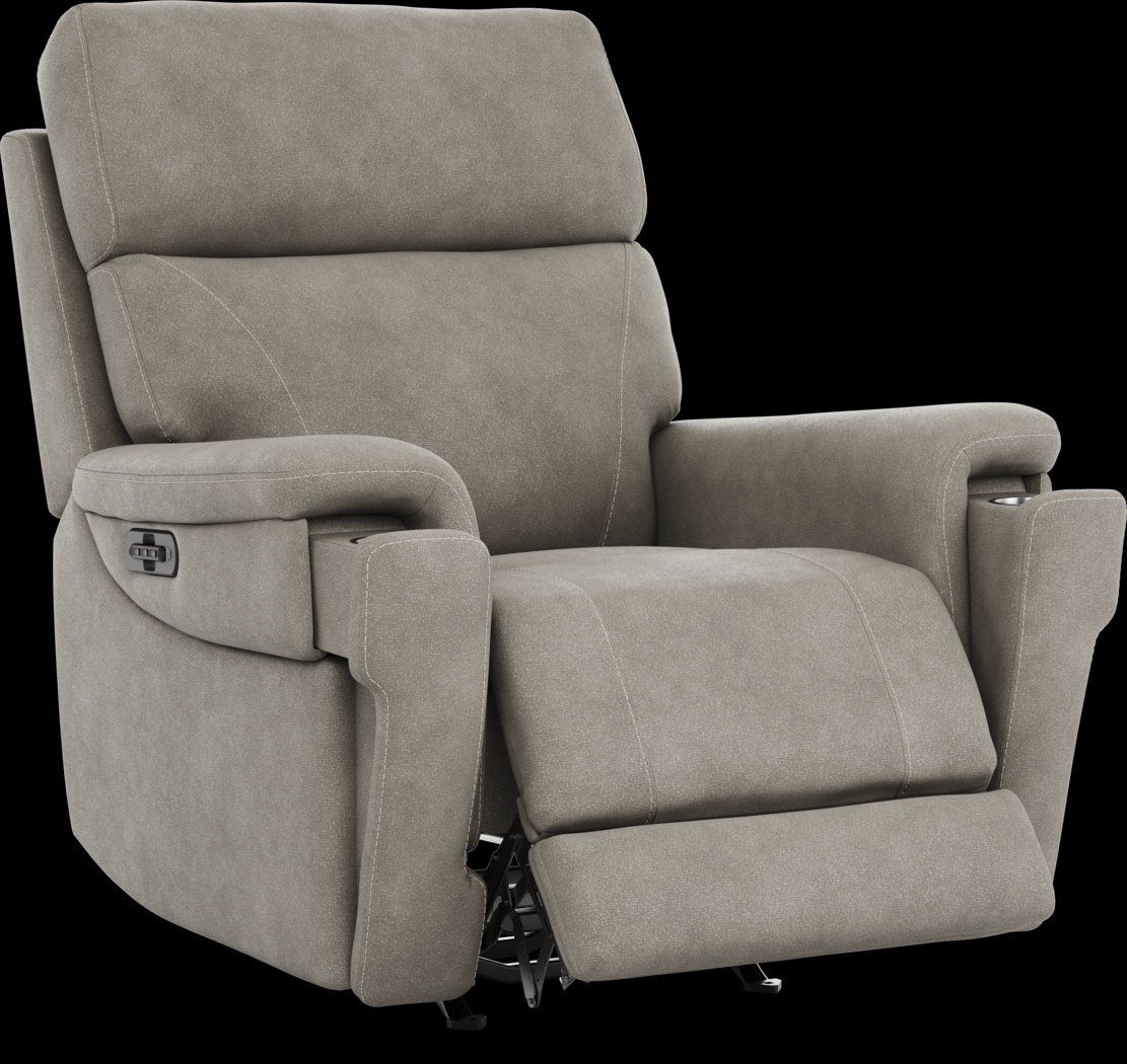 Malone Gray Triple Power Rocker Recliner - Thumbnail - Image 1