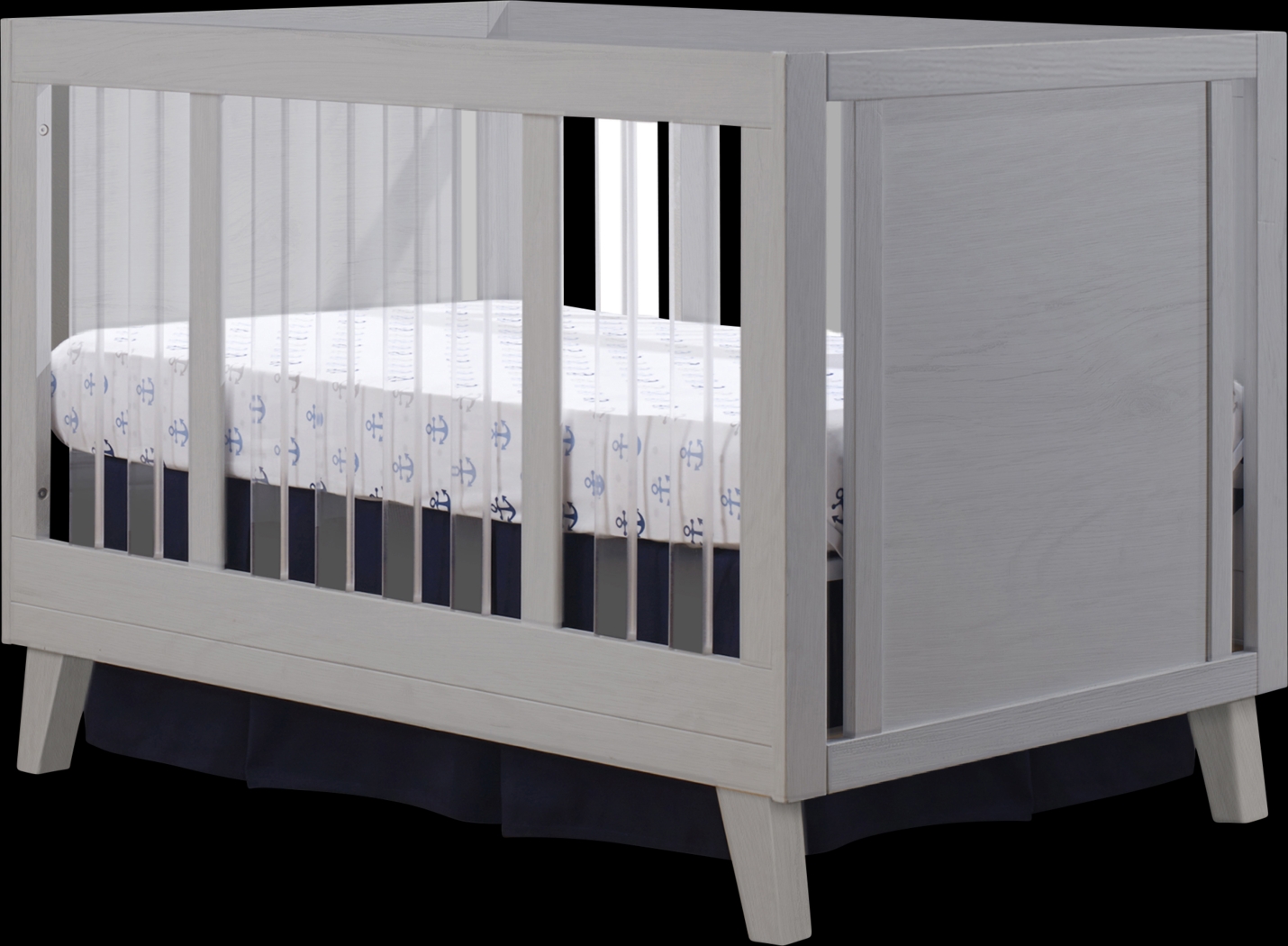 Malou Gray Crib - Thumbnail - Image 1