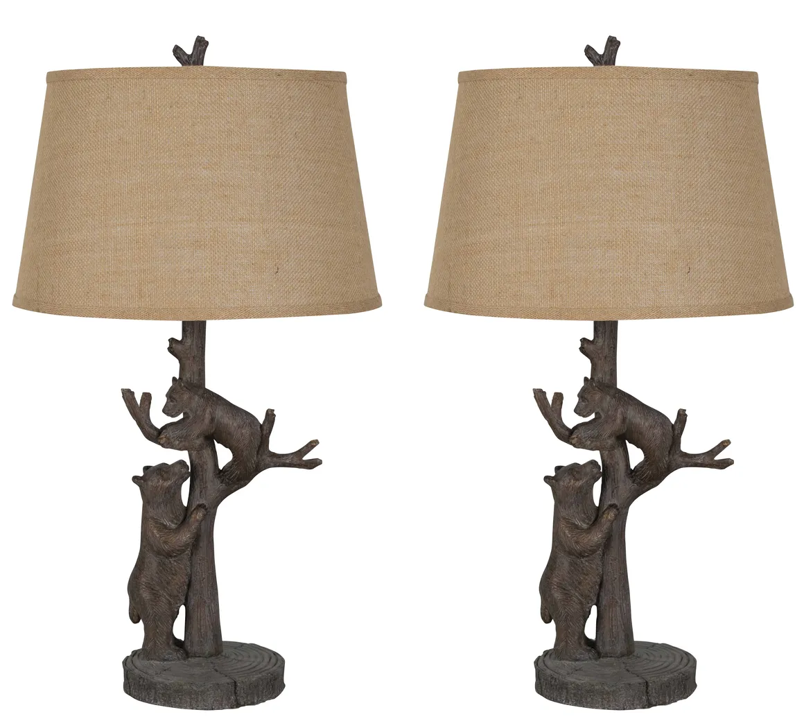 Malta Avenue Brown Lamp, Set of 2 - Thumbnail - Image 1