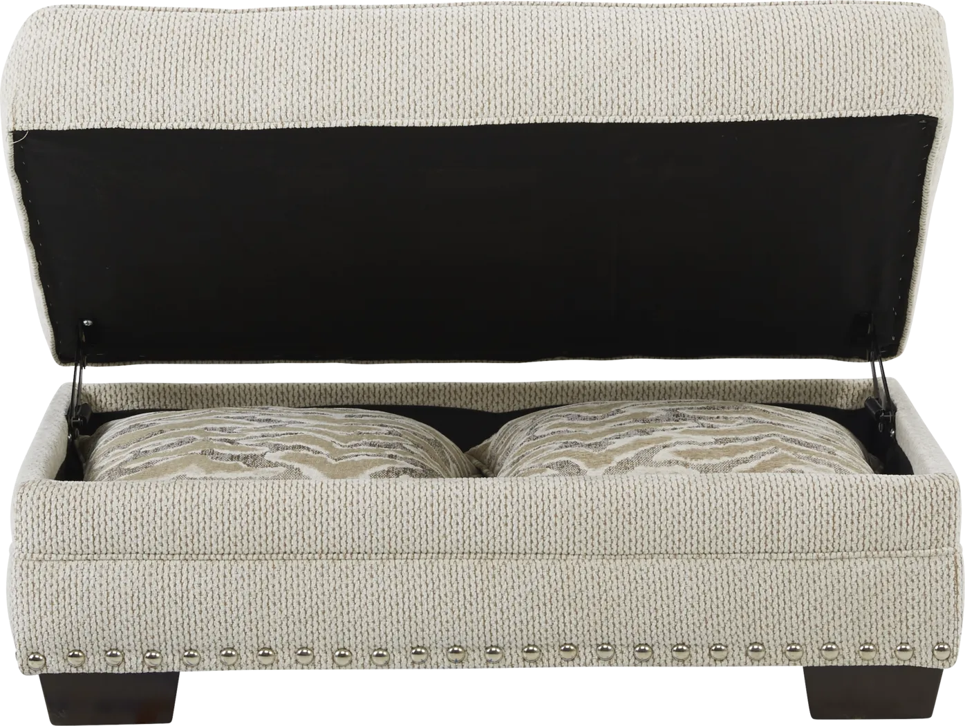 Malvern Beige Storage Ottoman - Thumbnail - Image 4