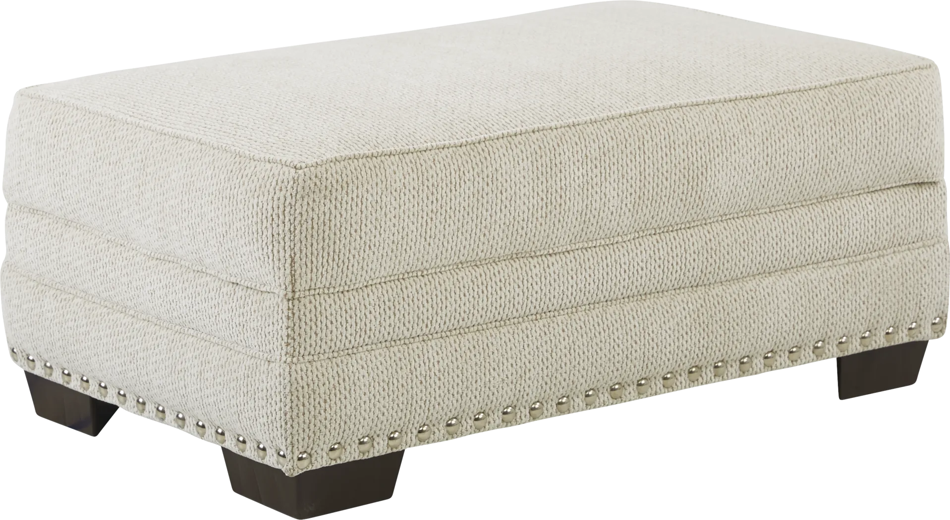 Malvern Beige Storage Ottoman - Thumbnail - Image 1