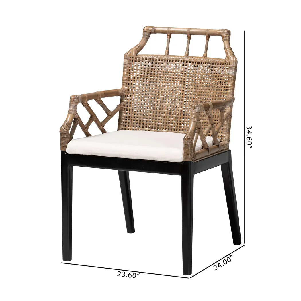 Mamomer Brown Arm Chair, Set of 2 - Thumbnail - Image 7