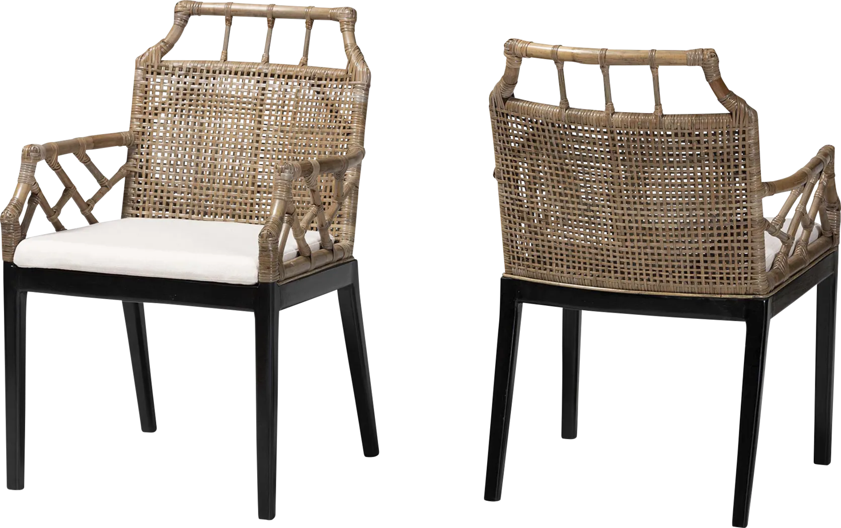 Mamomer Brown Arm Chair, Set of 2 - Thumbnail - Image 1