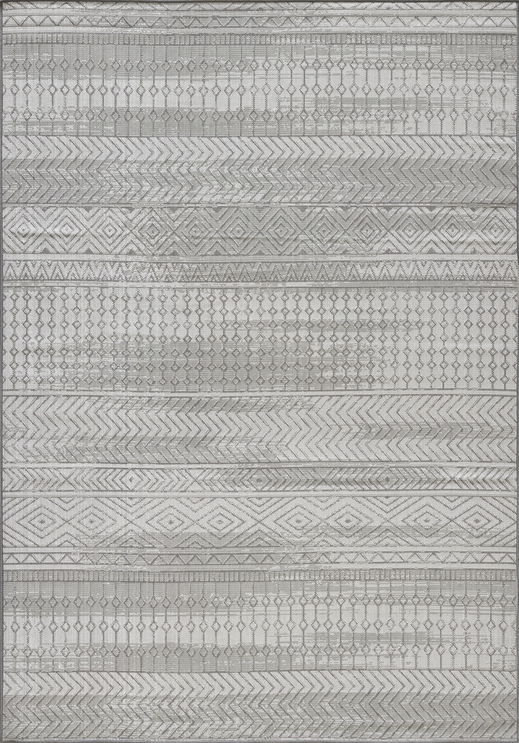 Manar Gray 5'3 x 7'3 Indoor/Outdoor Rug - Thumbnail - Image 13