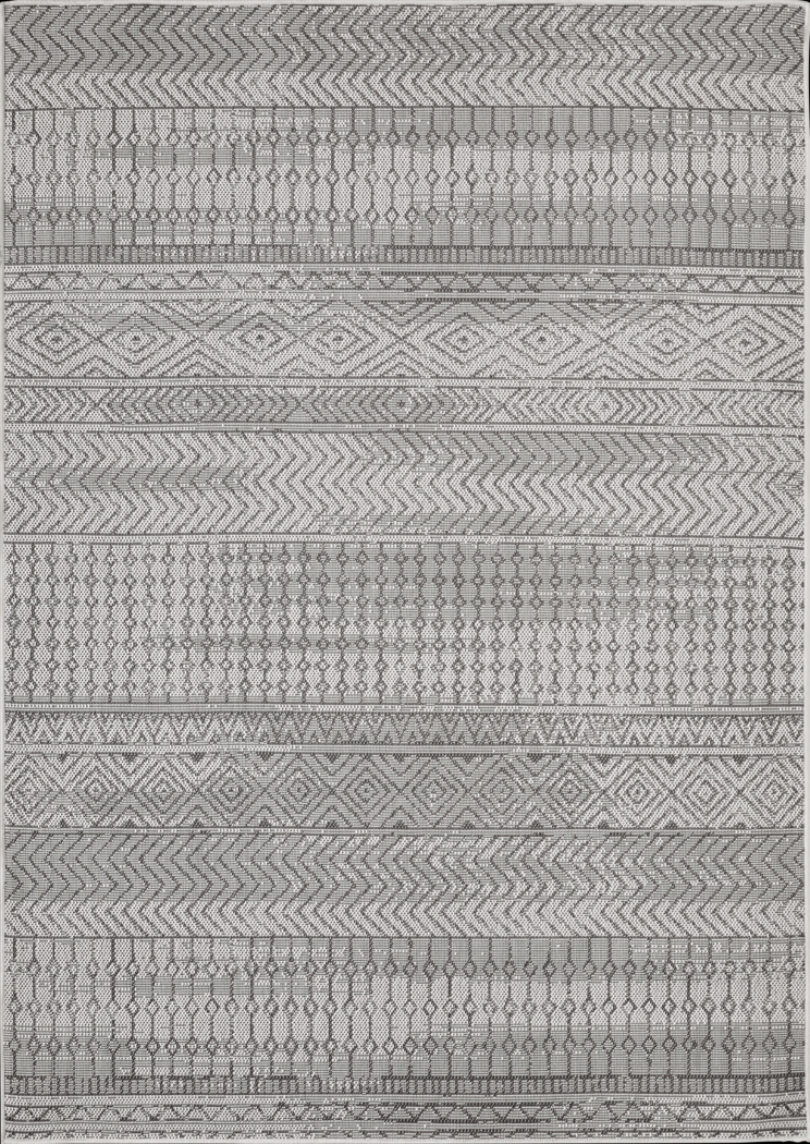 Manar Gray 5'3 x 7'3 Indoor/Outdoor Rug - Thumbnail - Image 1