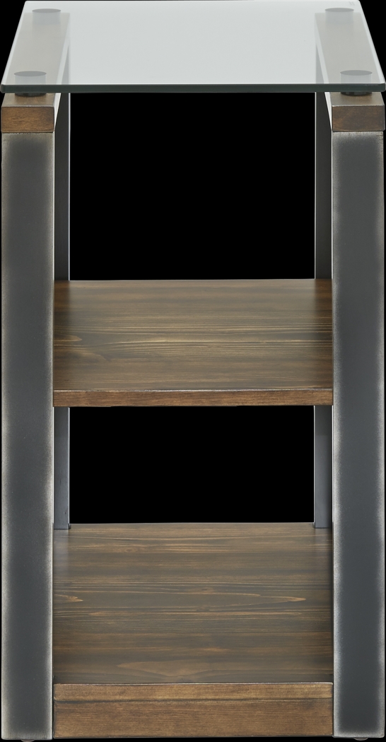 Manass Brown Chairside Table - Thumbnail - Image 2