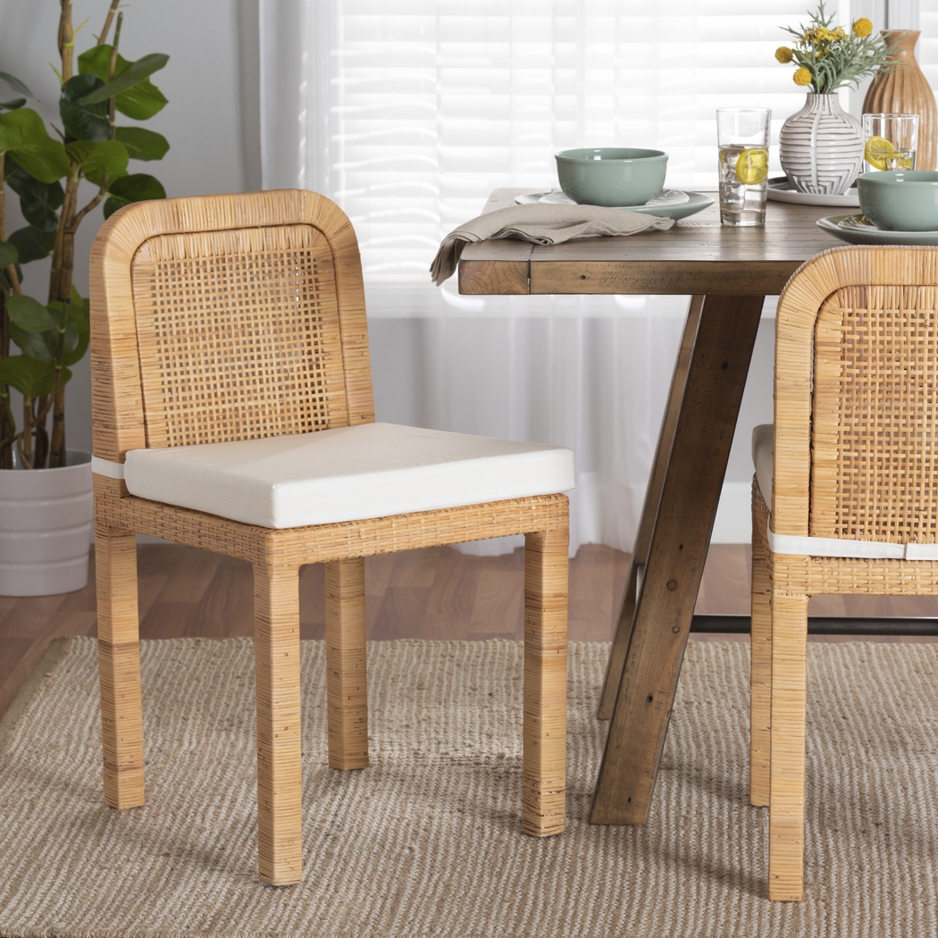 Manassas Natural Dining Chair, Set of 2 - Thumbnail - Image 2