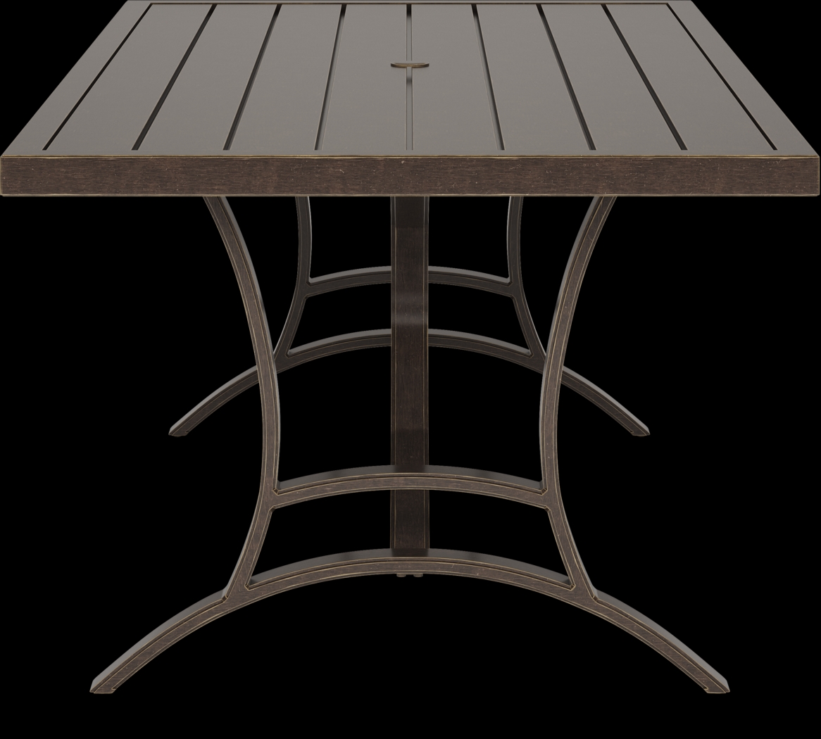 Manchester Hill Antique Bronze 5 Pc Rectangle Outdoor Dining Set - Thumbnail - Image 4