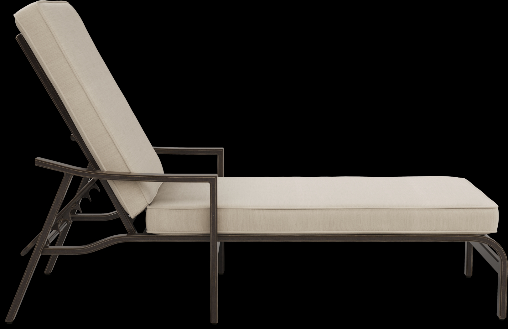 Manchester Hill Antique Bronze Outdoor Chaise - Thumbnail - Image 3