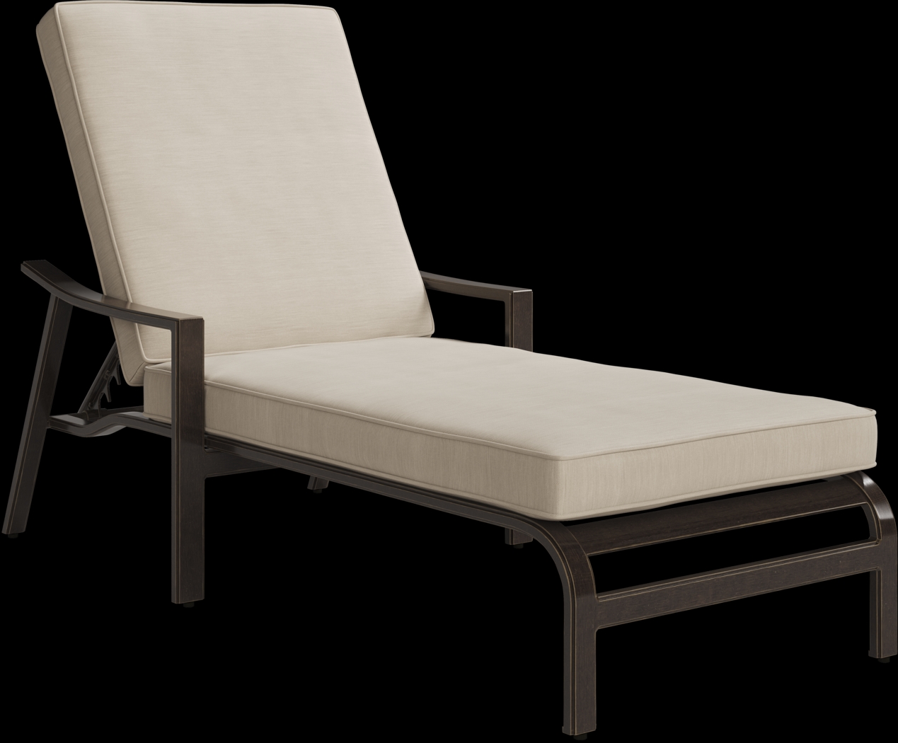 Manchester Hill Antique Bronze Outdoor Chaise - Thumbnail - Image 1