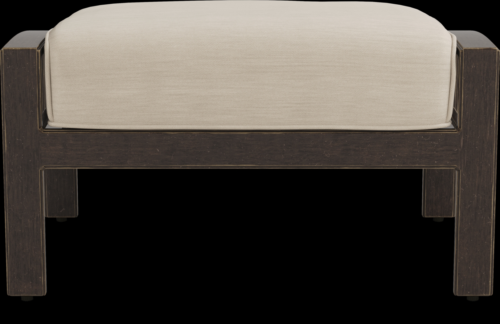 Manchester Hill Antique Bronze Outdoor Ottoman - Thumbnail - Image 4