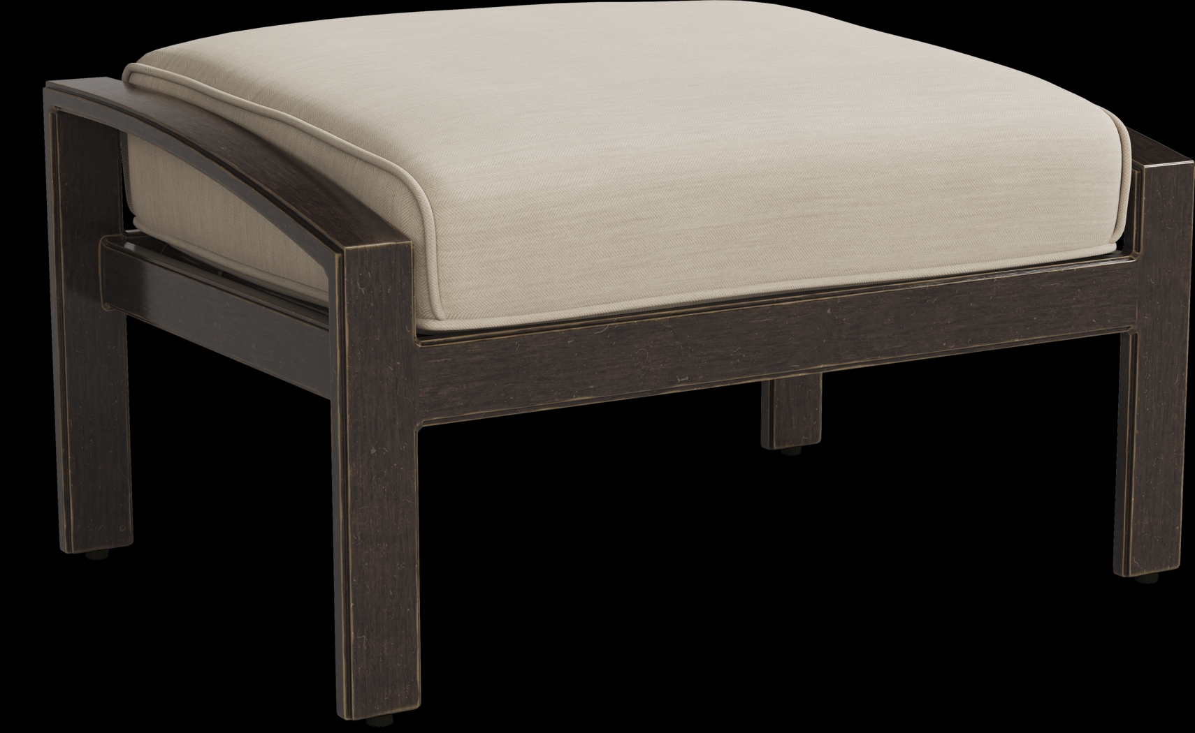 Manchester Hill Antique Bronze Outdoor Ottoman - Thumbnail - Image 1